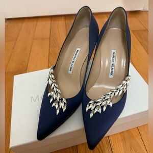 Manolo Blahnik Nadira 70 - Navy